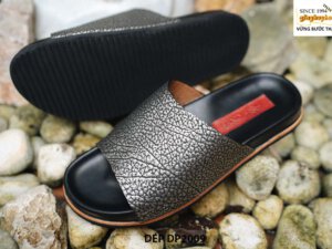 Dép da cá đuối nam thủ công hàng hiệu DP2009 003