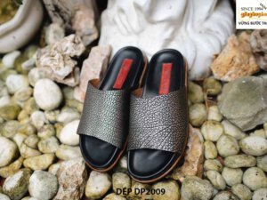 Dép da cá đuối nam thủ công hàng hiệu DP2009 002
