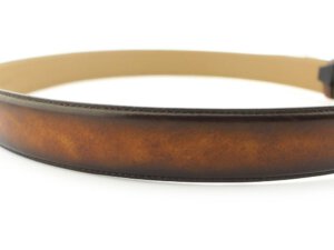 Dây nịt thắt lưng nam nhuộm màu Patina theo yêu cầu 005