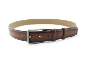 Dây nịt thắt lưng nam nhuộm màu Patina theo yêu cầu 004