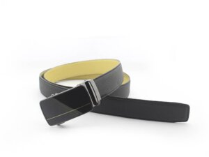 Dây nịt thắt lưng nam vân saffiano khóa trượt mẫu 5 003