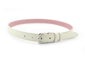 Dây nịt thắt lưng nữ màu trắng 2.3cm giayhuyhoangvn mẫu 48 001