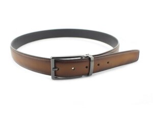 Dây nịt thắt lưng nam da bò con khóa kim mẫu 14 001