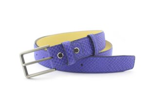 Dây nịt thắt lưng nam dập vân vảy cá giayhuyhoangvn mẫu IDK50 004