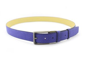 Dây nịt thắt lưng nam dập vân vảy cá giayhuyhoangvn mẫu IDK50 003