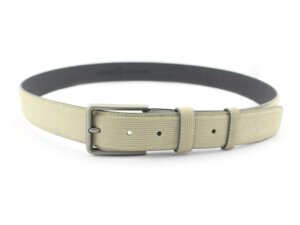 Dây nịt thắt lưng nam da lộn màu trắng mẫu 41 001