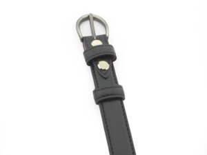 Dây nịt thắt lưng nữ màu đen 1.8cm mẫu 23 006