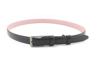 Dây nịt thắt lưng nữ màu đen 1.8cm mẫu 23 003