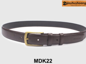 Dây nịt thắt lưng nam khóa kim da vân hạt kỳ đà MDK22 001