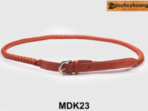 Dây nịt thắt lưng nữ dây tròn khóa kim 1.8cm MDK23 003