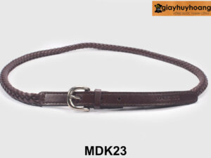Dây nịt thắt lưng nữ dây tròn khóa kim 1.8cm MDK23 001
