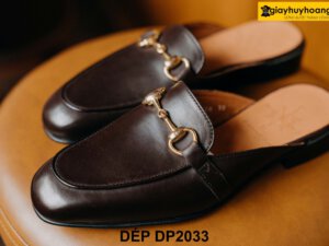 Dép suc da nam thời trang không gót DP2033 004