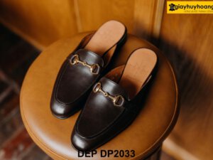Dép suc da nam thời trang không gót DP2033 001