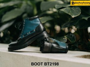 Giày da nam buộc dây phong cách mạnh mẽ Boot BT2198 005