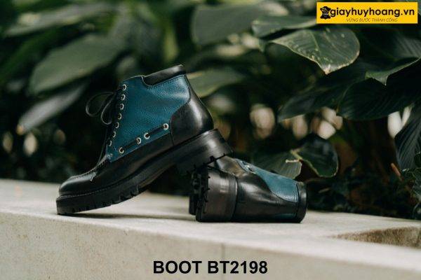 Giày da nam buộc dây phong cách mạnh mẽ Boot BT2198 005