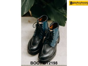 Giày da nam buộc dây phong cách mạnh mẽ Boot BT2198 004