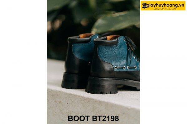 Giày da nam buộc dây phong cách mạnh mẽ Boot BT2198 003