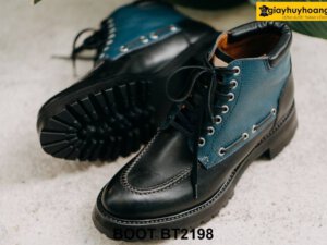 Giày da nam buộc dây phong cách mạnh mẽ Boot BT2198 002