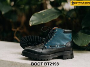 Giày da nam buộc dây phong cách mạnh mẽ Boot BT2198 001