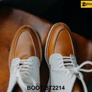 Giày da nam buộc dây đế bằng sneaker Boot BT2214 005
