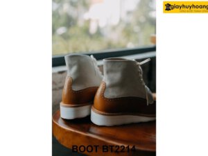 Giày da nam buộc dây đế bằng sneaker Boot BT2214 004