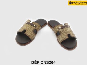 [Outlet size 38.39] Dép da nam phong cách Loafer CNS204 002