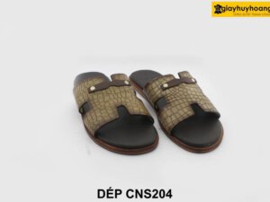 [Outlet size 38.39] Dép da nam phong cách Loafer CNS204 001