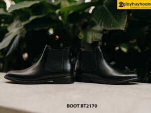 Giày da nam cổ cao màu đen ChelseaBoot BT2170 004