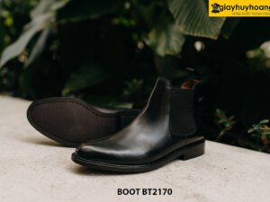 Giày da nam cổ cao màu đen ChelseaBoot BT2170 003