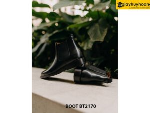 Giày da nam cổ cao màu đen ChelseaBoot BT2170 002