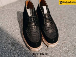 Giày da nam da lộn đế bằng Chukka Boot BT2171 002