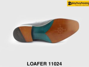 [Outlet size 37] Giày lười nam da màu xanh navy Loafer 11024 008