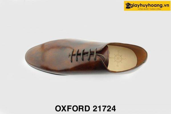 [Outlet size 42] Giày tây nam màu nâu Patina thủ công Oxford 21724 006