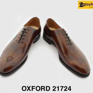 [Outlet size 42] Giày tây nam màu nâu Patina thủ công Oxford 21724 004