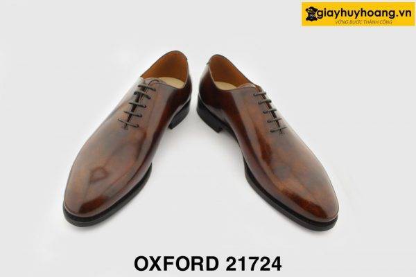 [Outlet size 42] Giày tây nam màu nâu Patina thủ công Oxford 21724 004