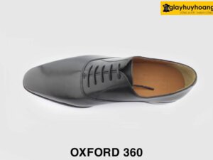 [Outlet size 39] Giày da nam trẻ trung hàng hiệu Oxford 360 đen 005