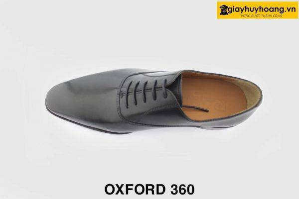[Outlet size 39] Giày da nam trẻ trung hàng hiệu Oxford 360 đen 005