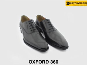 [Outlet size 39] Giày da nam trẻ trung hàng hiệu Oxford 360 đen 004