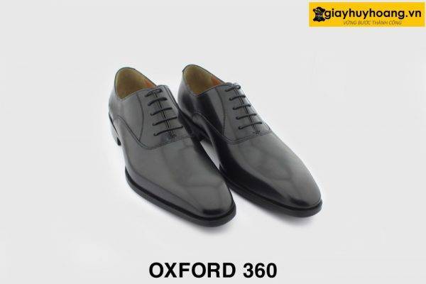 [Outlet size 39] Giày da nam trẻ trung hàng hiệu Oxford 360 đen 004