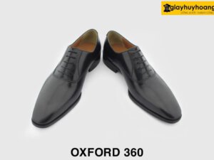 [Outlet size 39] Giày da nam trẻ trung hàng hiệu Oxford 360 đen 003