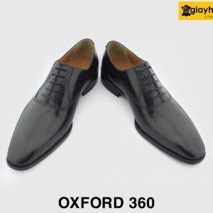[Outlet size 39] Giày da nam trẻ trung hàng hiệu Oxford 360 đen 003