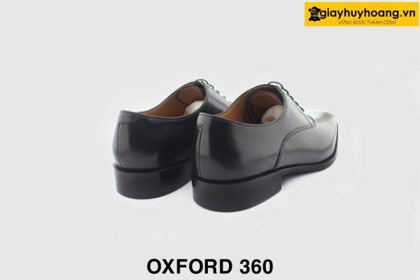 [Outlet size 39] Giày da nam trẻ trung hàng hiệu Oxford 360 đen 002