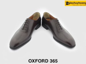 [Outlet size 41] Giày da nam đế khâu bền bỉ Oxford 365 nâu 003