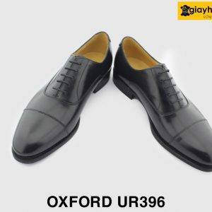 [Outlet] Giày tây nam đế da bò màu đen Oxford UR396 003