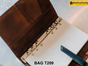 Ví sổ ghi chú cầm tay da bò cao cấp T209 003