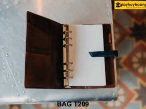 Ví sổ ghi chú cầm tay da bò cao cấp T209 002