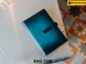 Ví sổ ghi chú cầm tay da bò cao cấp T209 001