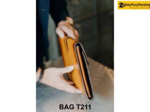 Ví cầm tay nam nhiều ngăn thủ công cao cấp T211 004