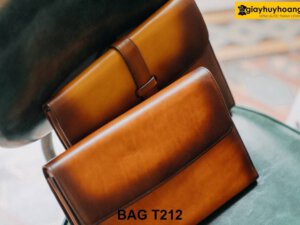 Ví cầm tay nam da bò Patina đựng hồ sơ công sở T212 002