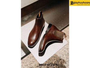 Giày da nam cổ cao đế khâu chỉ ChelseaBoot BT2175 005